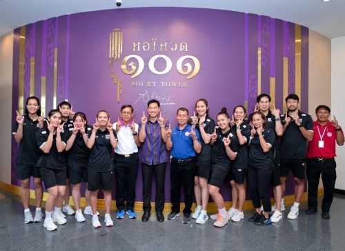 (Thai) วันที่ ๑๗ สิงหาคม ๒๕๖๖ เวลา ๑๑.๐๐ น.  ดร.นุชากร มาศฉมาดล รองนายกเทศมนตรีเมืองร้อยเอ็ด ให้การต้อนรับ ร้อยโท สุพจน์ ใช้บางยาง รองเลขาธิการสมาคมกีฬาวอลเลย์บอลแห่งประเทศไทย พร้อมด้วยนักกีฬาทีมชาติวอลเลย์บอล เข้ารับฟังบรรยายและขึ้นเยี่ยมชมหอโหวด๑๐๑